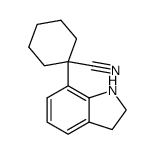 1-(2,3-Dihydro-1H-indol-7-yl)-cyclohexanecarbonitrile Structure