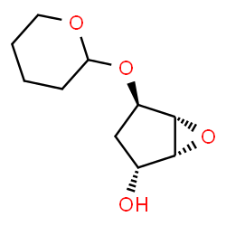 6-Oxabicyclo[3.1.0]hexan-2-ol,4-[(tetrahydro-2H-pyran-2-yl)oxy]-,[1R-(1-alpha-,2-bta-,4-alpha-,5-alpha-)]-(9CI) structure