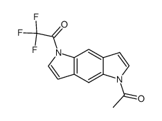 1-(5-acetylpyrrolo[2,3-f]indol-1(5H)-yl)-2,2,2-trifluoroethan-1-one Structure