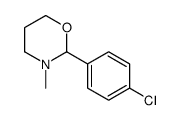 2-(4-chlorophenyl)-3-methyl-1,3-oxazinane结构式