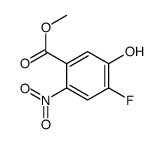 4-氟-5-羟基-2-硝基苯甲酸甲酯结构式