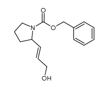 (+/-)-3-(N-benzyloxycarbonylpyrrolidin-2-yl)-2-propen-1-ol结构式