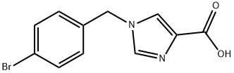 1-(4-Bromobenzyl)-1H-imidazole-4-carboxylic acid Structure