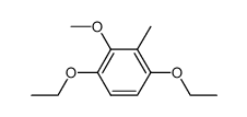 Benzene, 1,4-diethoxy-2-methoxy-3-methyl- (9CI) Structure