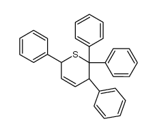 3,6-Dihydro-2,2,3,6-tetraphenyl-2H-thiopyran结构式