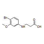 3-[(4-Bromo-3-methoxyphenyl)amino]propanoic Acid Structure