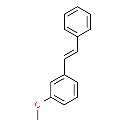 3-Methoxy-trans-stilbene结构式