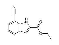 ethyl 7-cyanoindole-2-carboxylate Structure