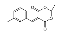 2,2-dimethyl-5-[(3-methylphenyl)methylidene]-1,3-dioxane-4,6-dione Structure