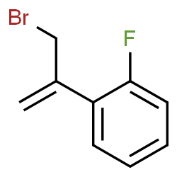 Benzene, 1-[1-(bromomethyl)ethenyl]-2-fluoro- Structure