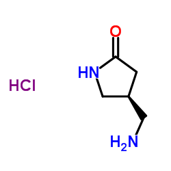 (4S)-4-(Aminomethyl)-2-pyrrolidinone hydrochloride (1:1) picture