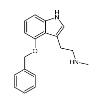 (4-benzyloxy)-N-methyltrytamine Structure