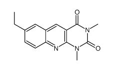 7-ethyl-1,3-dimethylpyrimido[4,5-b]quinoline-2,4-dione结构式