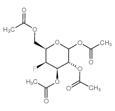 1,2,3,6-TETRA-O-ACETYL-4-DEOXY-4-FLUORO-D-GALACTOPYRANOSE结构式