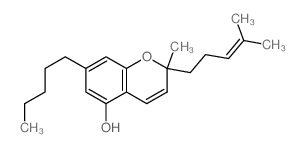 2H-1-Benzopyran-5-ol, 2-methyl-2- (4-methyl-3-pentenyl)-7-pentyl-, (.+-.)- structure