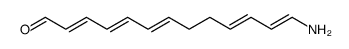 13-aminotrideca-2,4,6,10,12-pentaenal结构式