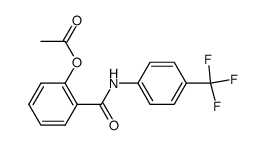 N-(4-trifluoromethylphenyl)-2-acetoxy-benzamide Structure