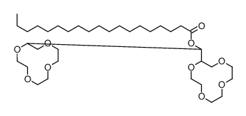 bis(1,4,7,10-tetraoxacyclododec-2-yl)methyl nonadecanoate结构式