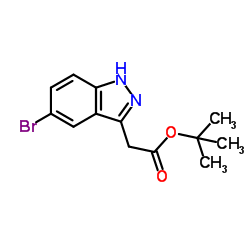 2-Methyl-2-propanyl (5-bromo-1H-indazol-3-yl)acetate picture