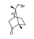 Bicyclo[2.2.1]heptan-2-one, 7-(bromomethyl)-1,7-dimethyl-, anti- structure