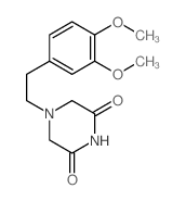 2,6-Piperazinedione,4-[2-(3,4-dimethoxyphenyl)ethyl]-结构式