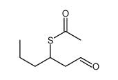 S-(1-oxohexan-3-yl) ethanethioate Structure