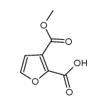 3-(methoxycarbonyl)furan-2-carboxylic acid结构式