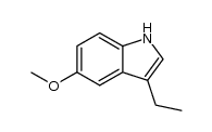 3-ethyl-5-methoxy-indole结构式