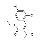 ethyl 2-(2,4-dichlorophenyl)methyleneacetoacetate Structure