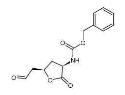 5-(N-benzyloxycarbonyl)amino-2,4,5-trideoxy-L-threo-hexurono-6,3-lactone Structure