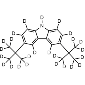 3,6-二叔丁基-9H-咔唑-d25结构式