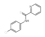 2-Pyridinecarbothioamide,N-(4-chlorophenyl)-结构式