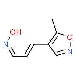 2-Propenal,3-(5-methyl-4-isoxazolyl)-,oxime,(1Z)-(9CI)结构式