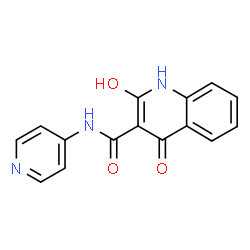 4-hydroxy-2-oxo-N-(pyridin-4-yl)-1,2-dihydroquinoline-3-carboxamide structure