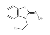 2(3H)-Benzothiazolone,3-(2-mercaptoethyl)-, oxime structure