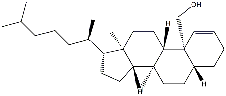 19-Hydroxy-5α-cholest-1-ene结构式