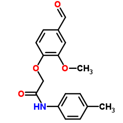 2-(4-FORMYL-2-METHOXY-PHENOXY)-N-P-TOLYL-ACETAMIDE Structure