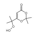 6-(1-hydroperoxy-1-methyl)ethyl-2,2-dimethyl-1,3-dioxin-4-one Structure