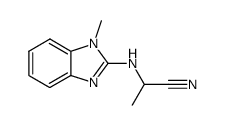 Propanenitrile, 2-[(1-methyl-1H-benzimidazol-2-yl)amino]- (9CI)结构式