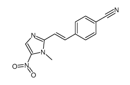 4-[2-(1-methyl-5-nitroimidazol-2-yl)ethenyl]benzonitrile Structure