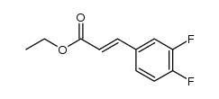 (E)-3-(3,4-二氟苯基)丙烯酸乙酯结构式