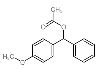 Benzenemethanol,4-methoxy-a-phenyl-, 1-acetate Structure