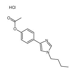 [4-(1-butylimidazol-4-yl)phenyl] acetate,hydrochloride结构式