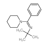 1-phenyl-1-(1-piperidyl)-N-tert-butyl-methanimine结构式