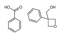 benzoic acid,(3-phenyloxetan-3-yl)methanol Structure