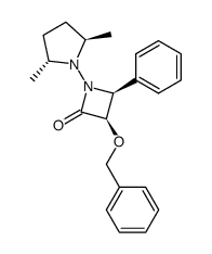 (3R,4S)-cis-3-benzyloxy-1-[(2R,5R)-2,5-dimethylpyrrolidin-1-yl]-4-phenylazetidin-2-one结构式