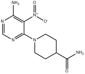 1-(6-amino-5-nitropyrimidin-4-yl)piperidine-4-carboxamide Structure