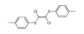 (E)-1,2-dichloro-1,2-bis-p-tolylsulfanyl-ethene Structure