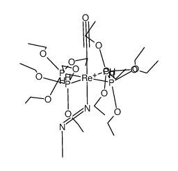 [trans-Re(CH3NNH)(CO)(P(OEt)3)4](1+)结构式