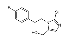 3-[2-(4-fluorophenyl)ethyl]-4-(hydroxymethyl)-1H-imidazole-2-thione Structure